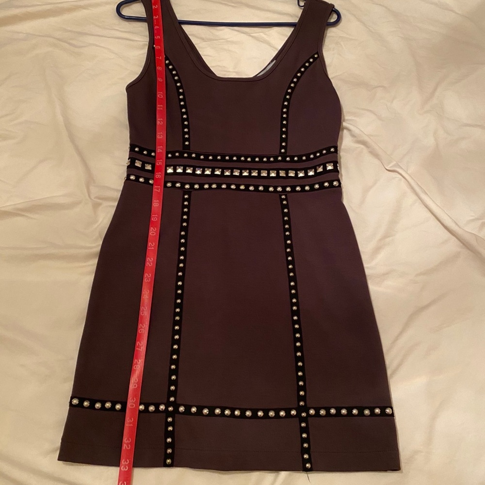 Alythea Dark Brown Studded Dress